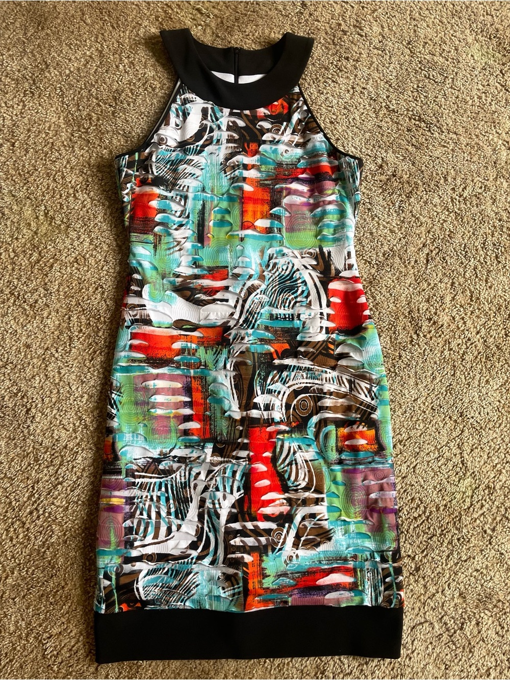 Joseph Ribkoff Women Sz 8 Dress Multicolour Event Formal Office Summer Vacation